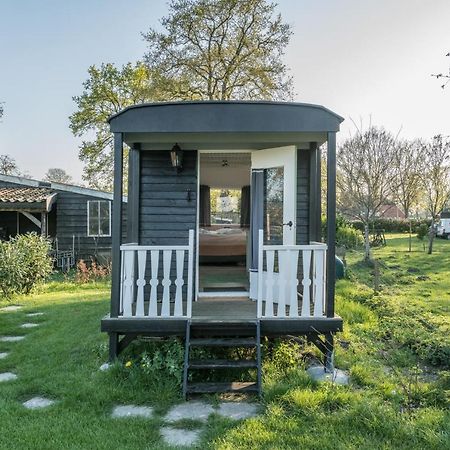 Onstwedde Pipowagen Elsebein Groningen Westerwolde Unieke Ligging Met Eigen Tuin En Vrij Uitzicht Over Veld Naar Natuurgebied מראה חיצוני תמונה