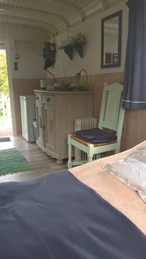 Onstwedde Pipowagen Elsebein Groningen Westerwolde Unieke Ligging Met Eigen Tuin En Vrij Uitzicht Over Veld Naar Natuurgebied מראה חיצוני תמונה